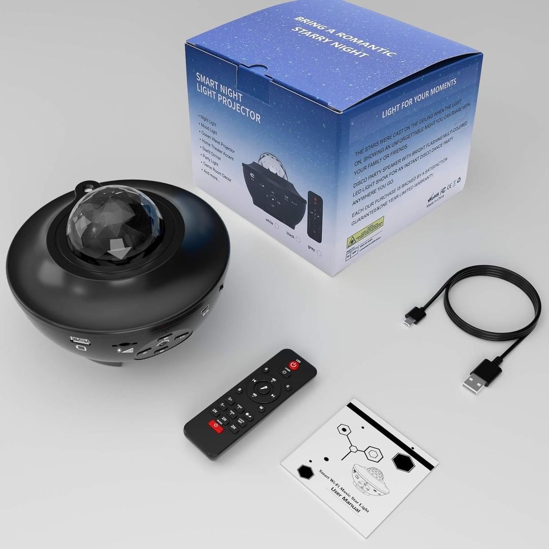 Galaxy Projector for Bedroom, Light Projector Star Projector Galaxy Light with Bluetooth Speaker, Timer, APP & Remote Control for Kids