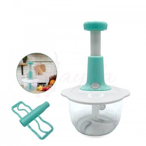 Hand Push Food Chopper & Mixer – Quick Vegetable Cutter