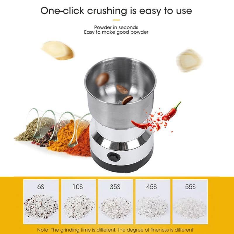 Stainless Steel Electric Dry Mill R.7113 – Spice, Masala & Coffee Grinder – 150W