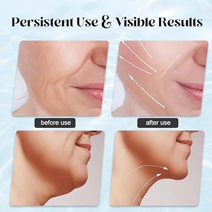 Neck & Face Massager – Face Sculpting Tool with 3 Colour Modes & Vibration | Double Chin Reducer