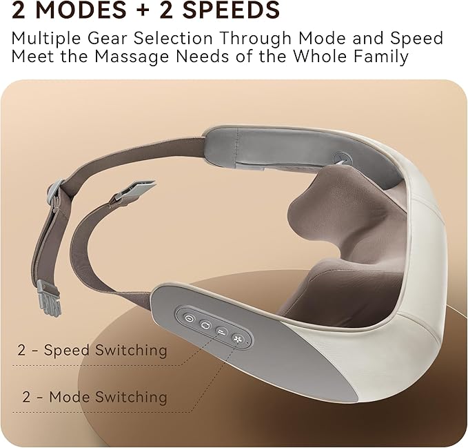 Neck & Shoulder Massager with Heat – Deep Tissue Kneading Electric Pain Relief for Men & Women