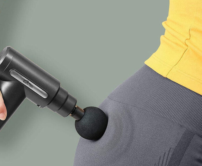 Portable Mini Muscle Massage Gun – Handheld Deep Tissue Percussion Massager for Pain Relief & Recovery