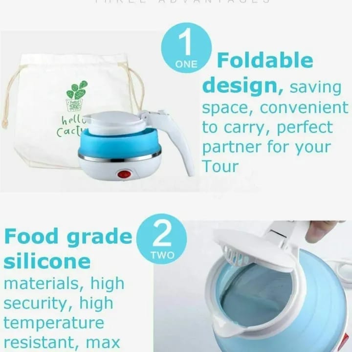 Portable Folding Electric Kettle – Perfect for Travel, Office & Camping