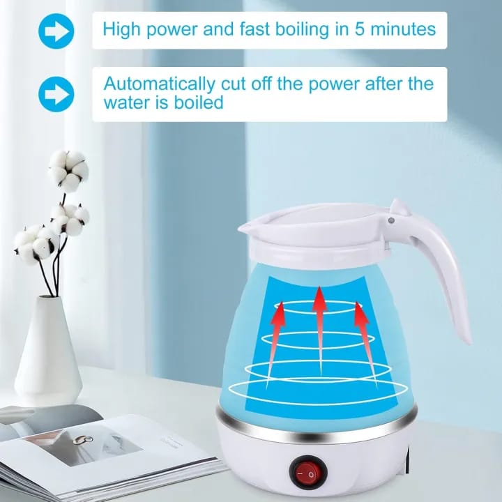 Portable Folding Electric Kettle – Perfect for Travel, Office & Camping