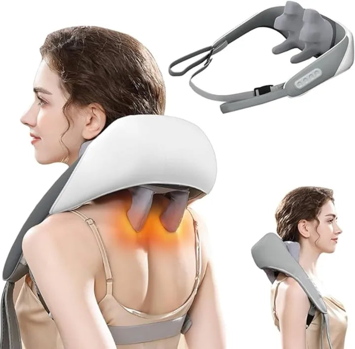 Neck & Shoulder Massager with Heat – Deep Tissue Kneading Electric Pain Relief for Men & Women