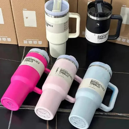 Stanley Quencher H2.0 FlowState™ Tumbler – 40oz Fuchsia | Insulated Stainless Steel
