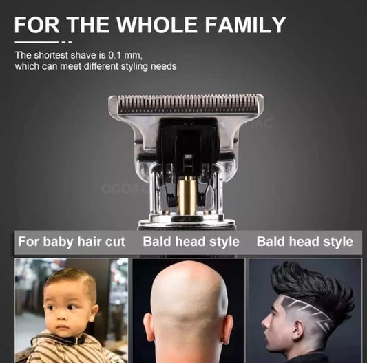 T9 Men’s Hair Trimmer & Shaver – Professional Vintage Rechargeable Grooming Machine