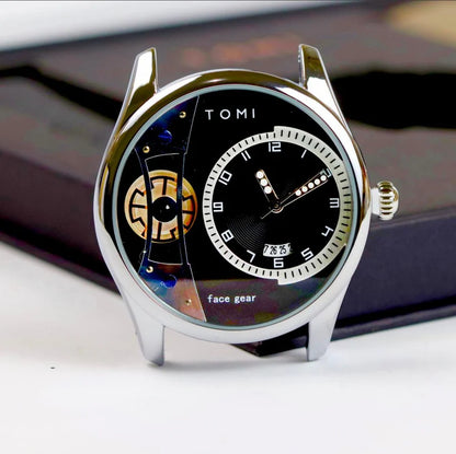 Original Tomi FaceGear Series – Ultra Premium Dual Strap Watch with Big Box Packaging