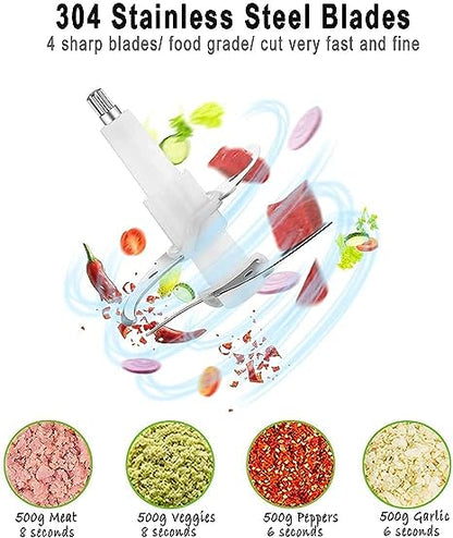 Food Processor & Veg + Meat Chopper   ⚡ 2 Litre Stainless Steel Bowl | 1000W Power