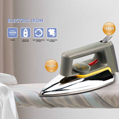 Premium Quality Dry Iron – 1000 Watts Portable & Lightweight Istri