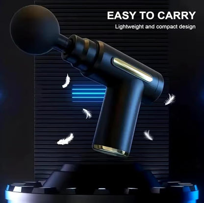 Portable Mini Muscle Massage Gun – Handheld Deep Tissue Percussion Massager for Pain Relief & Recovery