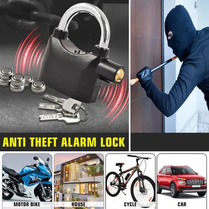 Forrun Electro Anti-Theft Alarm Lock – Heavy Duty Security Lock with Siren for Bike, Door & Shop Pakistan