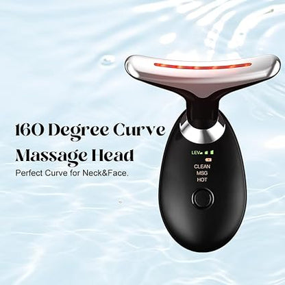Neck & Face Massager – Face Sculpting Tool with 3 Colour Modes & Vibration | Double Chin Reducer