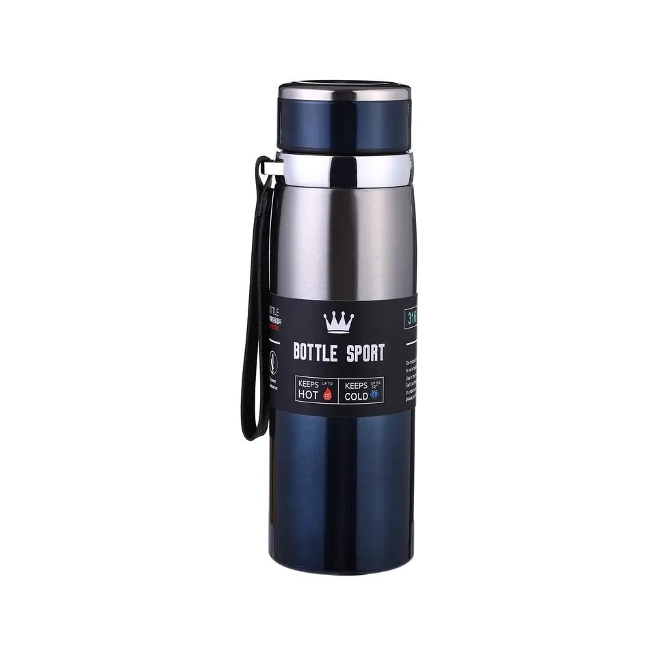 1000ml Stainless Steel Vacuum Insulated Water Bottle – Hot & Cold Thermos for Sports, Gym & Outdoor