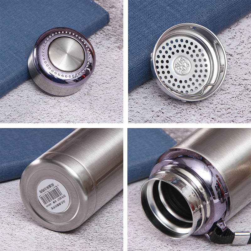 1000ml Stainless Steel Vacuum Insulated Water Bottle – Hot & Cold Thermos for Sports, Gym & Outdoor