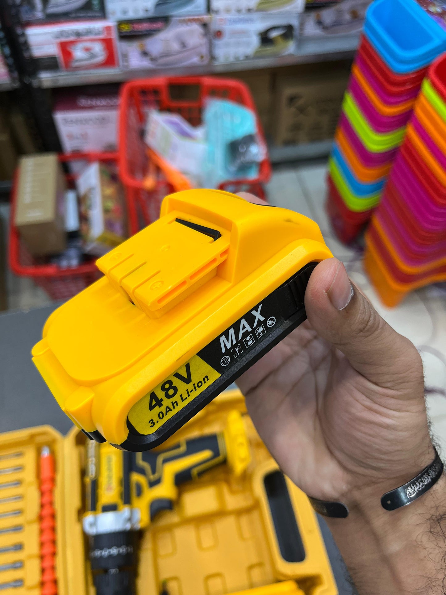 Rechargeable Drill Machine with 2 Batteries – Cordless Electric Screwdriver & Drill Kit