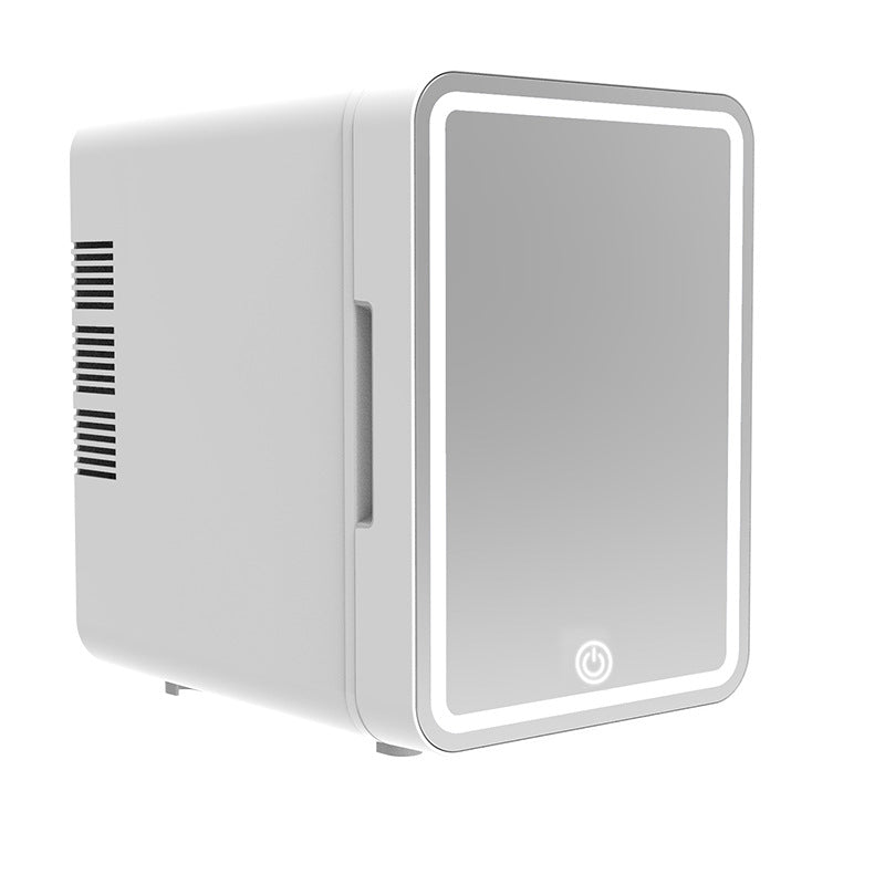 Portable Mini Fridge 4L with Mirror & LED – Skincare, Makeup & Cosmetics Refrigerator