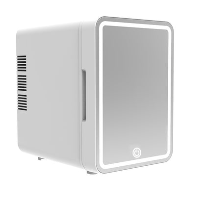 Portable Mini Fridge 4L with Mirror & LED – Skincare, Makeup & Cosmetics Refrigerator